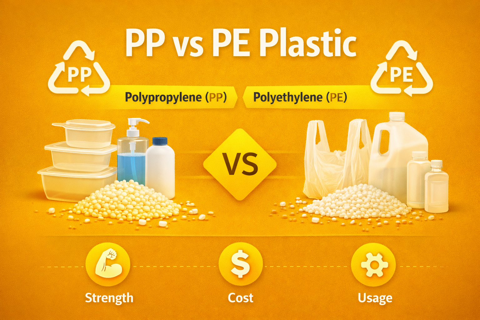 PP vs. PE plastic
