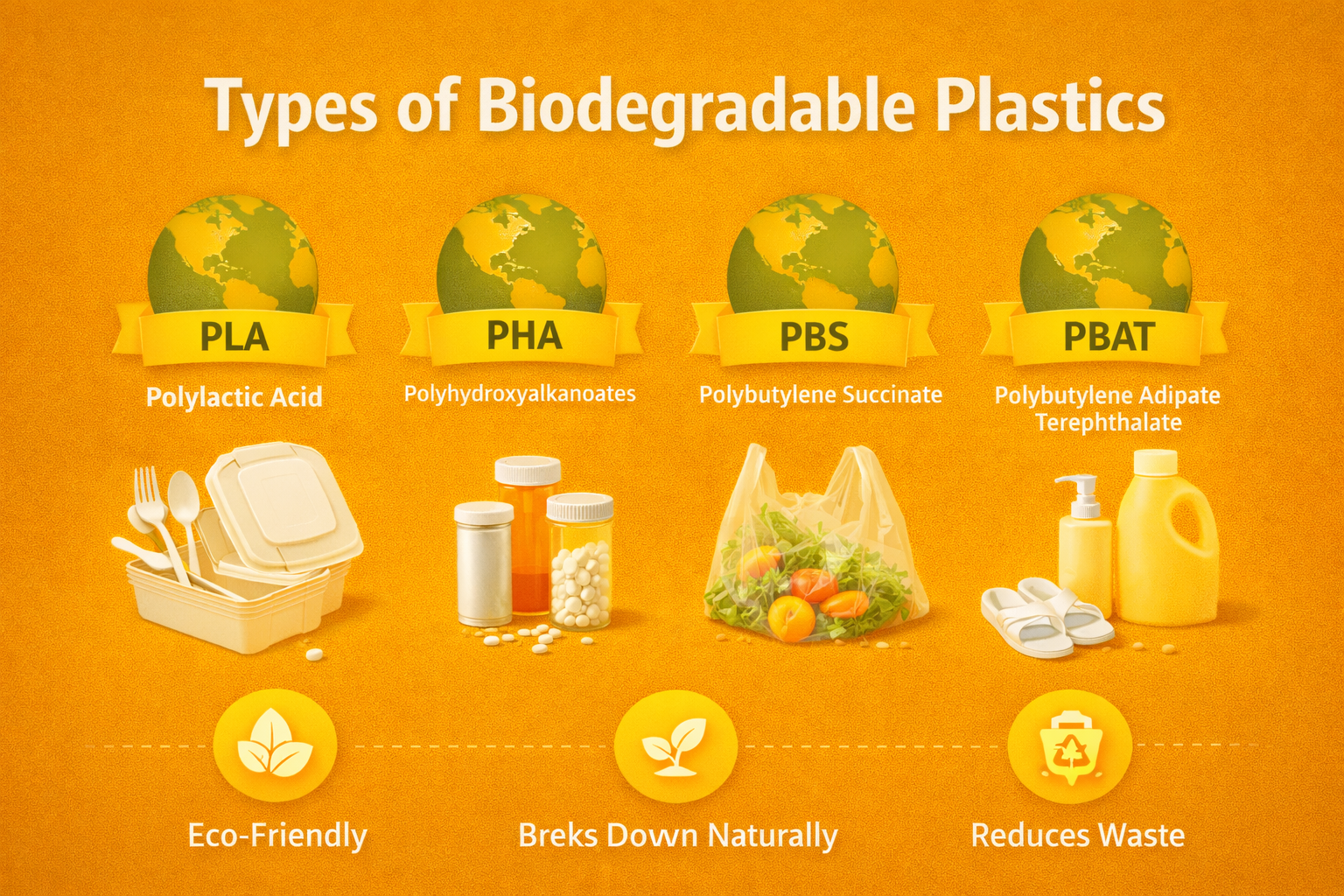 Types of Biodegradable Plastics