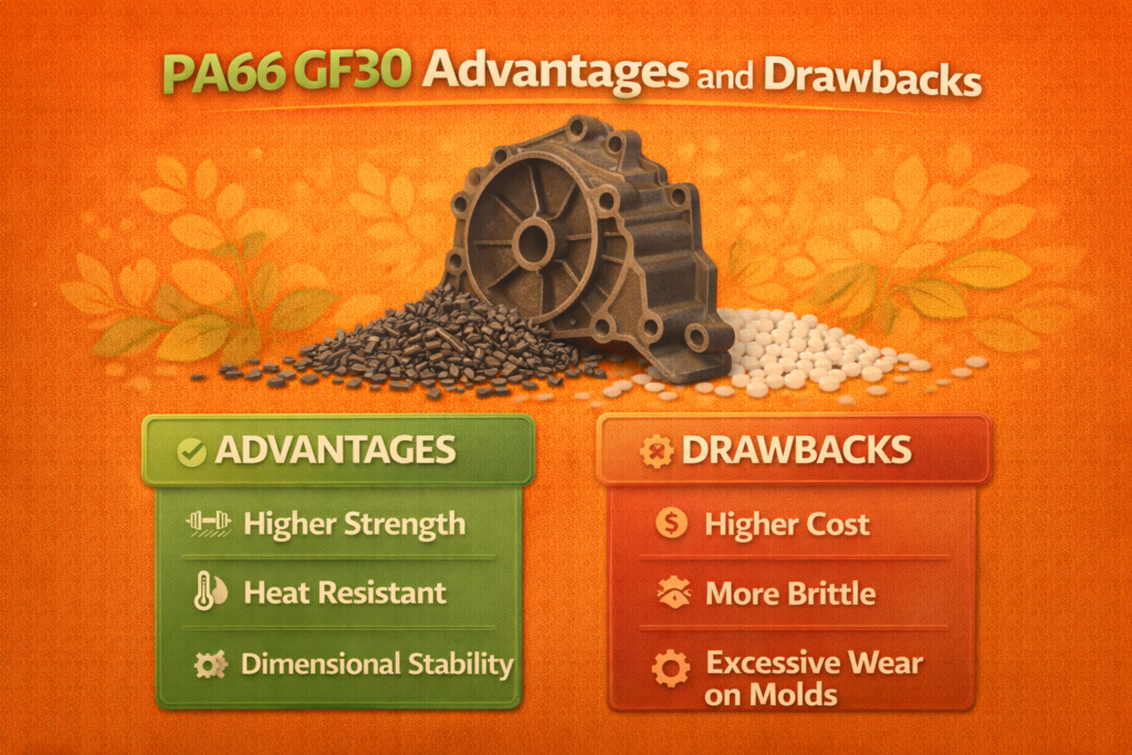 Pros and cons of PA66 GF30