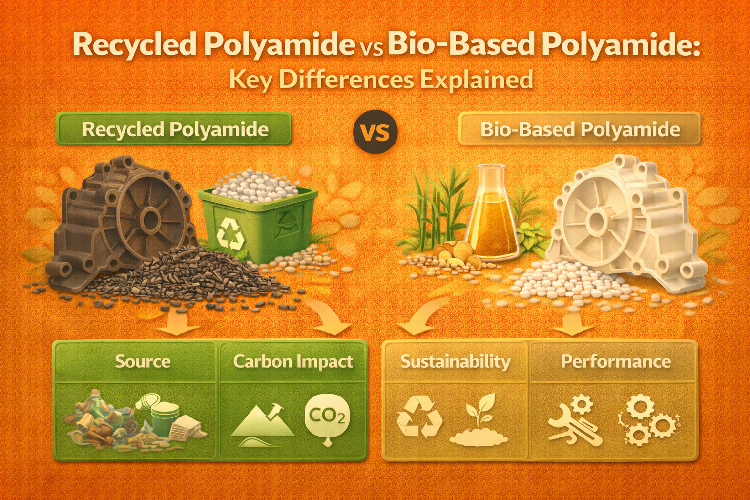 Recycled Polyamide vs Bio-Based Polyamide